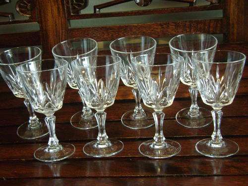 SET OF 8 RED WINE GLASSES - MADE IN FRANCE