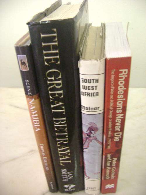 4 BOOKS ABOUT RHODESIA AND SWA (NAMIBIA) - SOLD TOGETHER AS ONE LOT