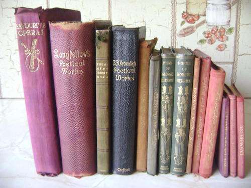 COLLECTION OF 14 OLD POEM BOOKS - ALL DATED EARLY 1900'S
