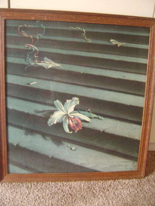 TRETCHIKOFF PRINT "LOST ORCHARD" (1948) OVER SIGNED WITH TRETCHIKOFF ORIGINAL SIGNATURE IN 1952