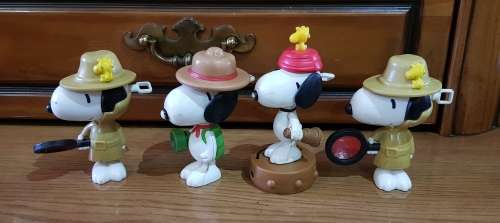 4 x McDonald`s Snoopy toys - sold together as one lot