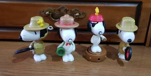4 x McDonald`s Snoopy toys - sold together as one lot