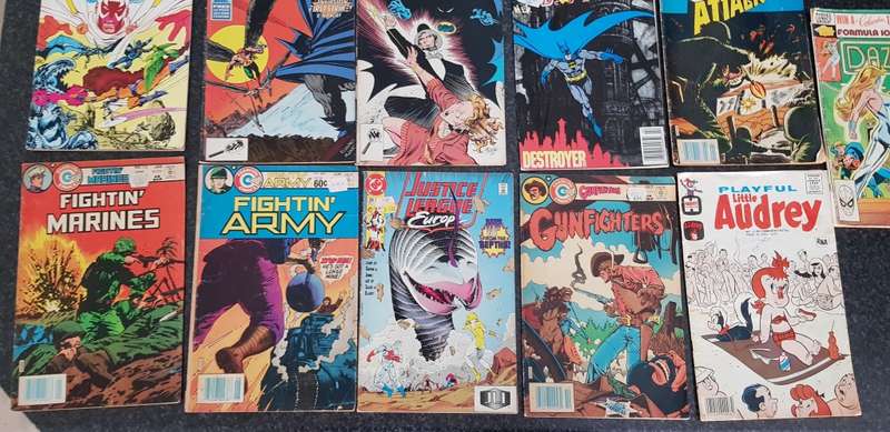 Job lot of 16 Vintage comic books - sold together as one lot