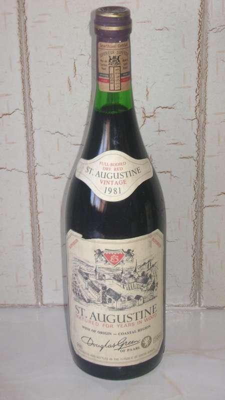 Douglas Green Full Bodied Dry Red ST AUGUSTINE Vintage 1981