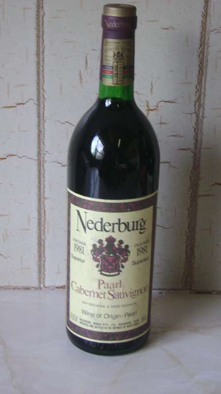 NEDERBURG 1981 Vintage (Paarl Cabernet Sauvignon)