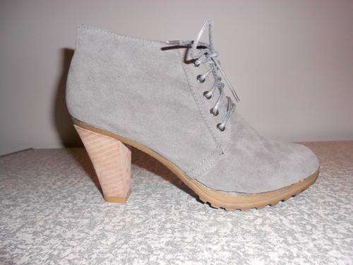 CRAZY SALE: UNREAL Charcoal Ankle Boots - (SAVE 63%)