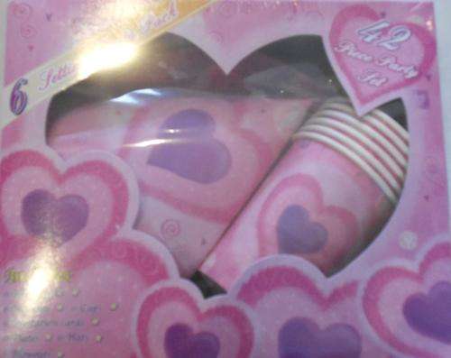 Girls 85pcs Pink Princess Party Set (12 Kids)