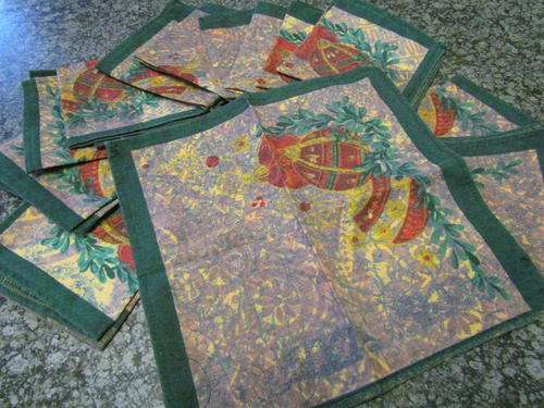 AND LAST 14 SERVIETTES FOR THE CHRISTMAS TABLE!!
