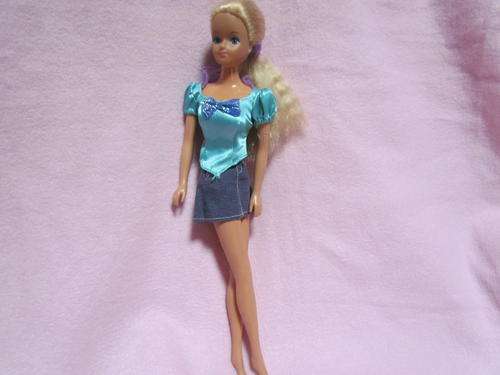 BARBIE with a demin skirt !!