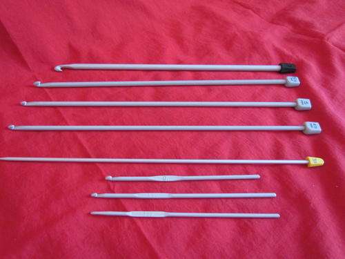 WOW!!CROCHETED NEEDLES SHORT AND LONG ONES!!