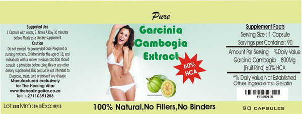 One month supply of Garcinia Cambogia Capsules