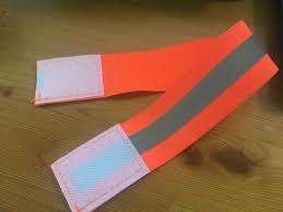Running arm reflectors pack of 10 orange
