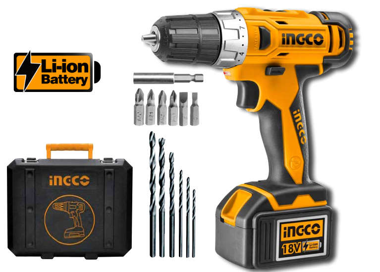 Ingco 18V Li-ion Cordless Drill