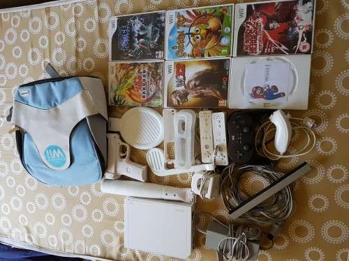 Wii with accessories