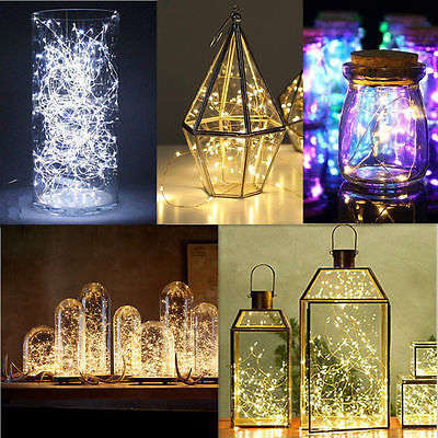 100 LEDs Battery Operated Mini LED Copper Wire String Fairy Lights 10Metres (50% OFF!)