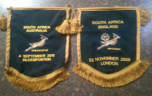 Springbok player issued pennants