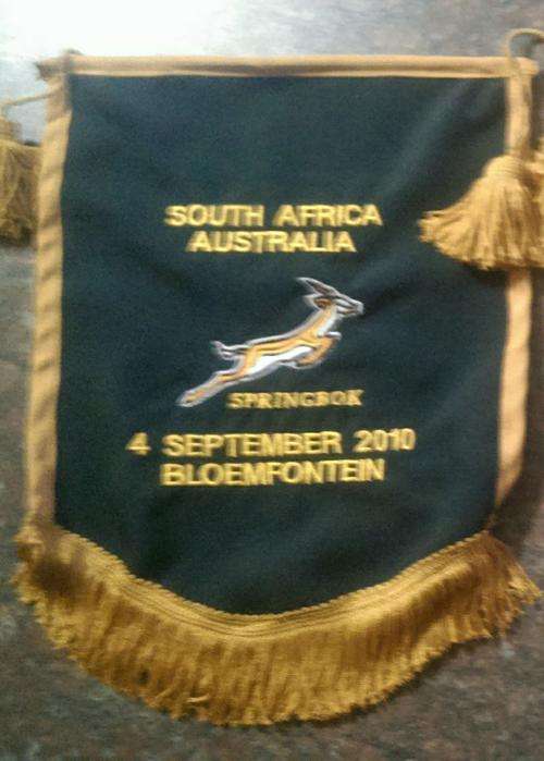 Springbok player issued pennant