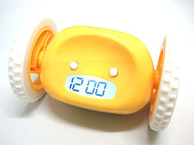 Run & Hide Away Alarm Clock on Wheels! A stunning gift and must-have gadget!