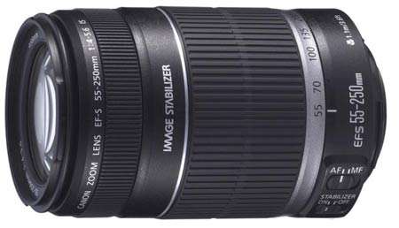 Canon EF-S 55-250 F4-5.6 IS (Image Stabilized) Lens as new!