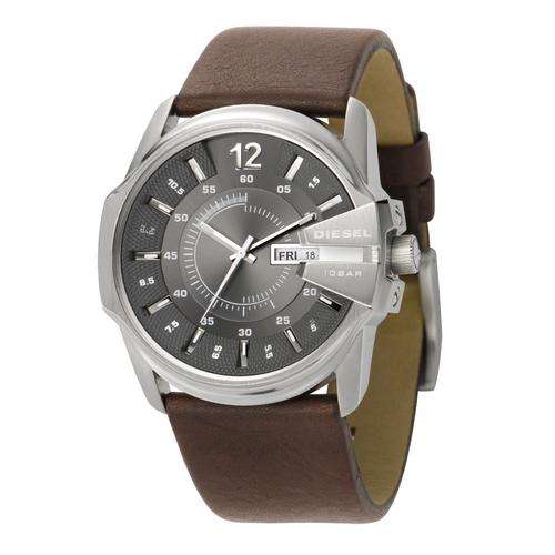 Diesel DZ1206 Gents Watch With Grey Dial & Brown Leather Strap (Genuine With Tags) Brand New.