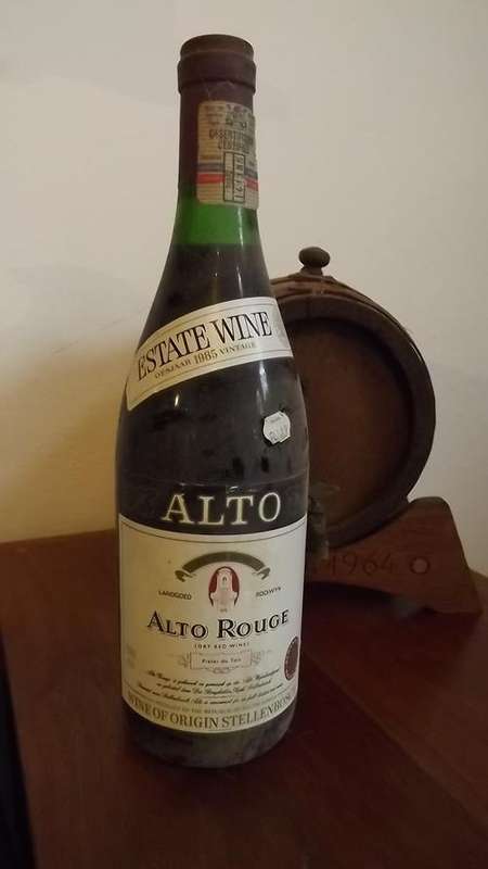 1985 ALTO ROUGE PIETER DU TOIT RED WINE 750ML