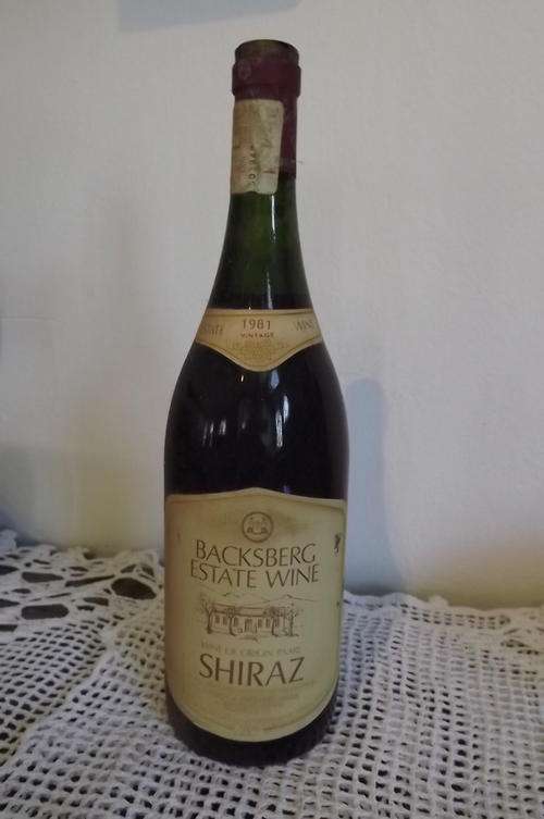1981 BACKSBERG ESTATE WINE SHIRAZ