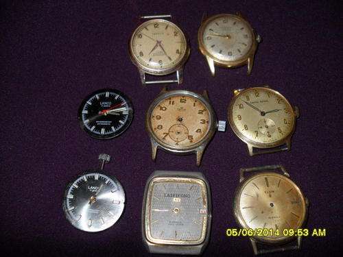 8 various watches for spares only one working