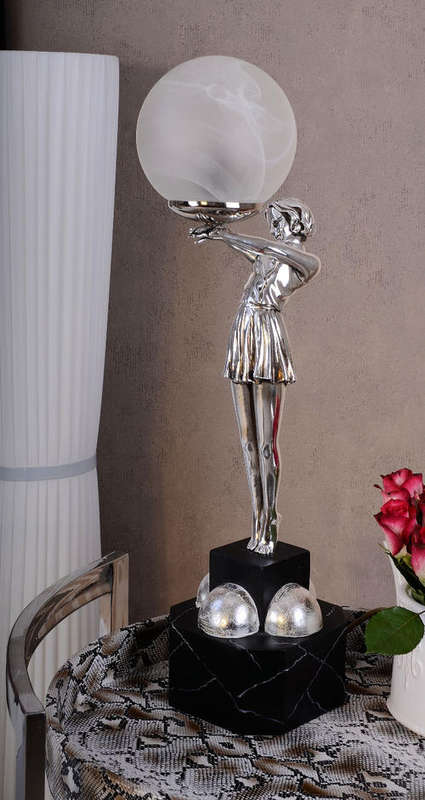 RARE TABLE LAMP ART DECO DANCER  56cm Tall