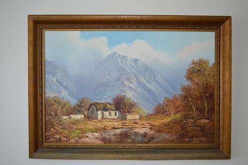 large signed Johann Bonthuys oil on canvas collectors investment