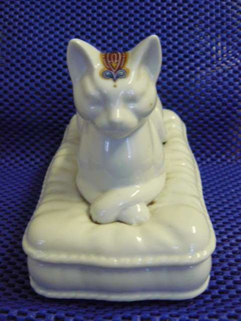 ELIZABETH ARDEN LARGE TRINKET CAT BYZANTION A SHOW OFF PIECE !@!