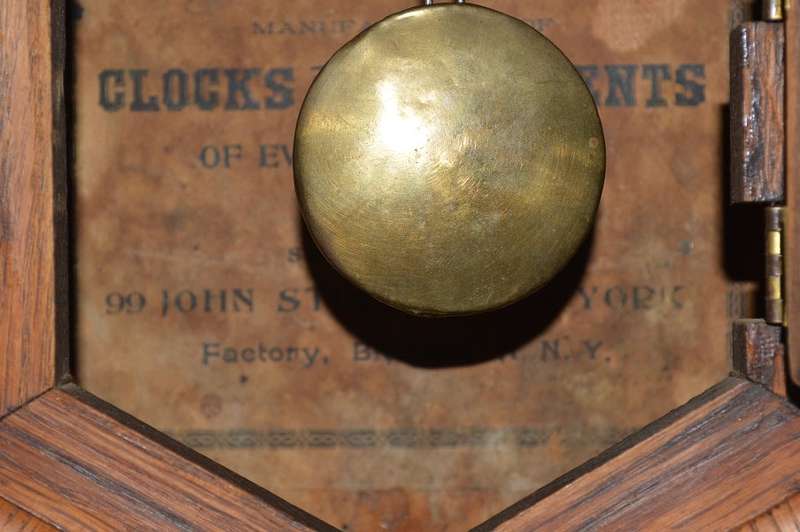 School Clock hexagon Ansonia