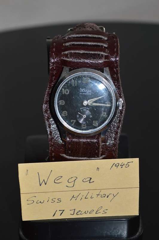 WEGA SWISS MILITARY WATCH 1945-50 with new leather strap