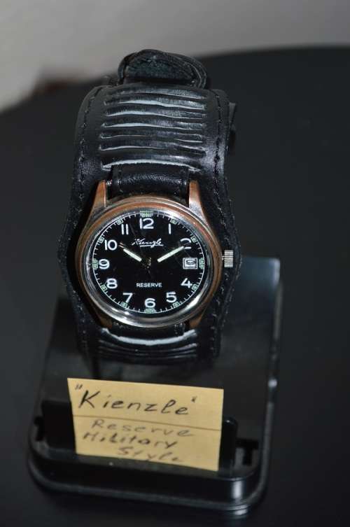 "Kienzle" Reserve Military style watch with new leather strap