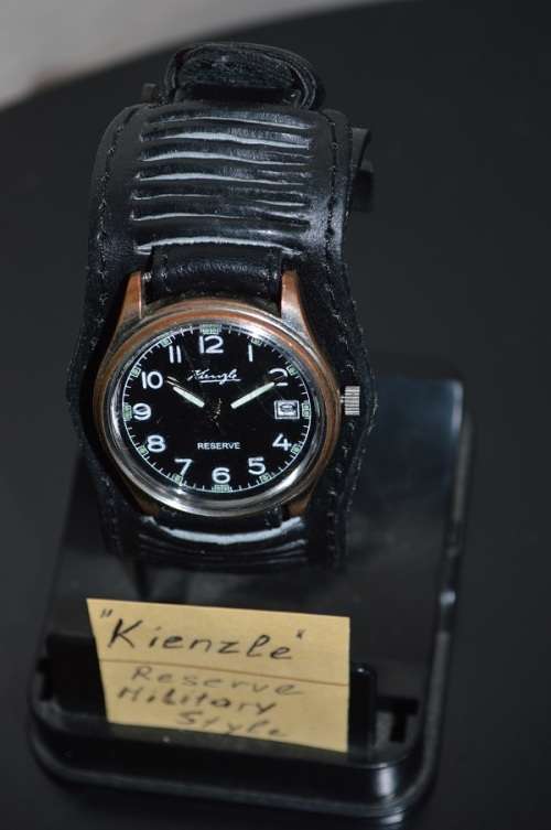 "Kienzle" Reserve Military style watch with new leather strap