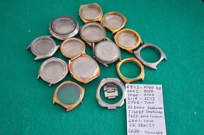 Usefull SEIKO housing spares some with glass