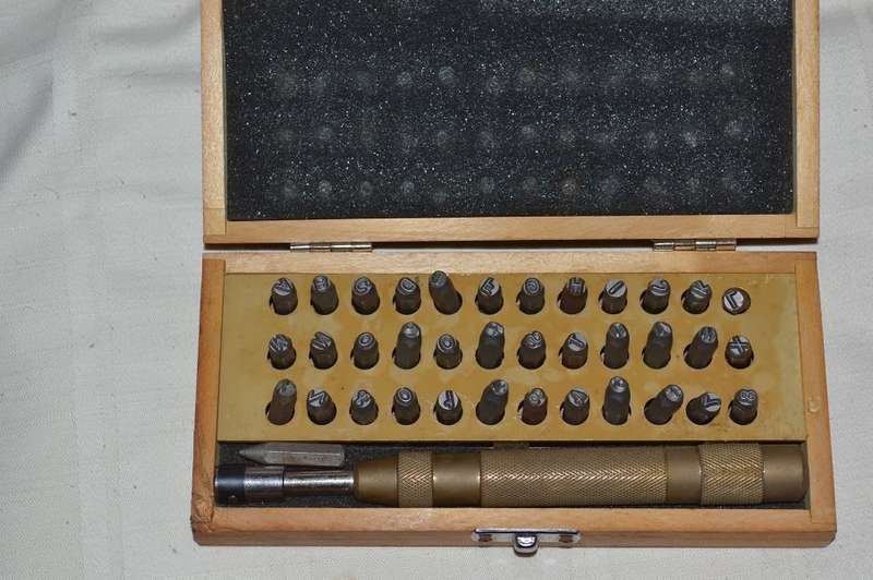 38pce 1/8 number and letter punch set