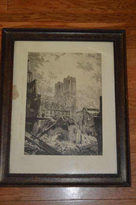 Raul Varin Reims en Ruines Notre dame cathedral 1865-1943