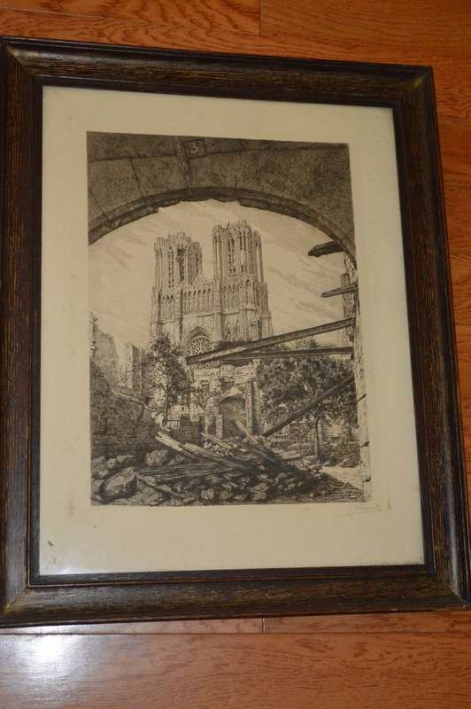 Raul Varin Reims en Ruines Notre dame cathedral 1865-1943