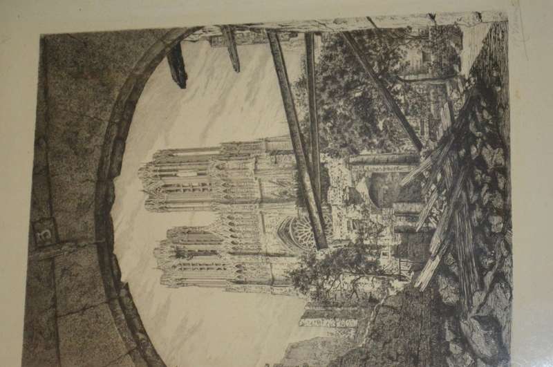 Raul Varin Reims en Ruines Notre dame cathedral 1865-1943