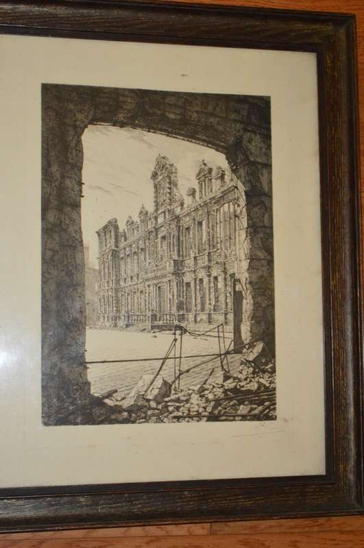 Raul Varin Reims en Ruines Notre dame cathedral 1865-1943