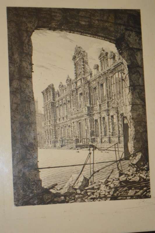 Raul Varin Reims en Ruines Notre dame cathedral 1865-1943