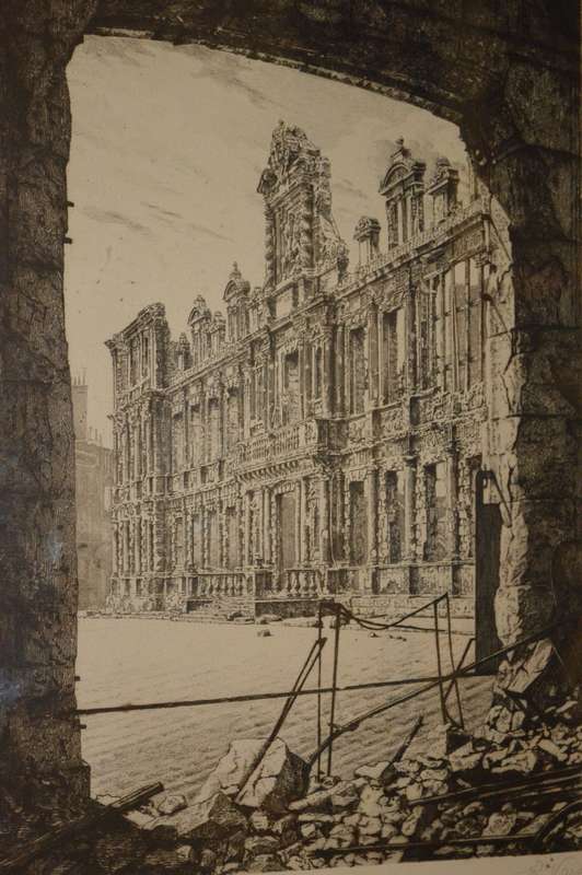 Raul Varin Reims en Ruines Notre dame cathedral 1865-1943