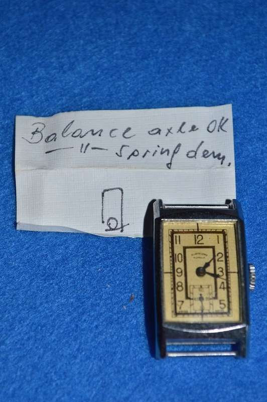 Atlantic lever 4 jewel swiss made vintage watch