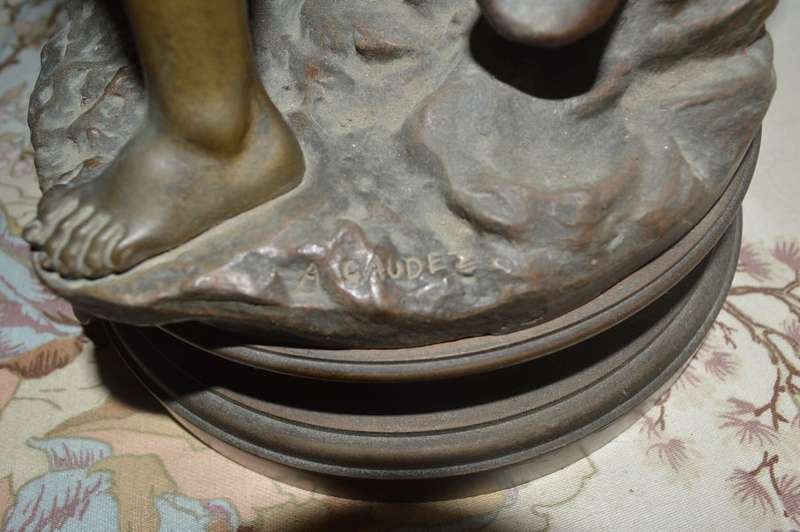 'Pro Patria', large patinated bronze sculpture by Gaudez