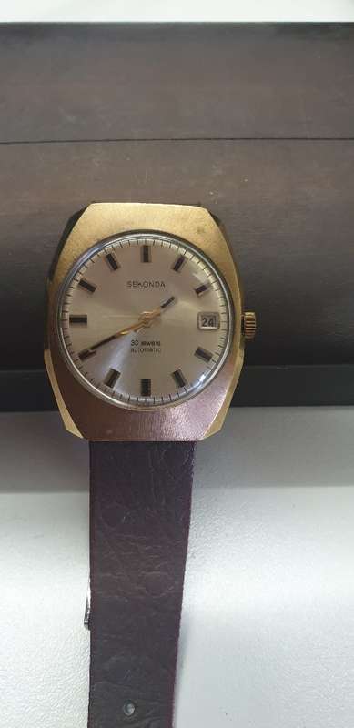 Lovely Sekonda (USSR) 30 Jewel mens art deco watch