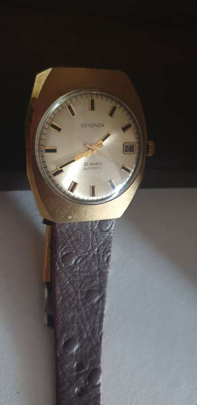 Lovely Sekonda (USSR) 30 Jewel mens art deco watch