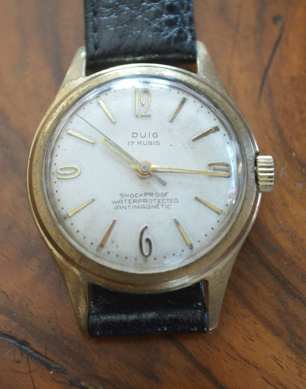 Gents 1950's collectors Swiss Duig Lorsa P62 17 Jewel