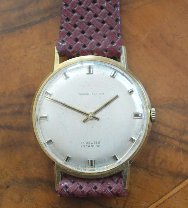 Zaigor Zephyr Swiss 17 Jewels incabloc mens watch