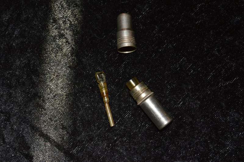 Antique stainless hosuing with original scent bottle