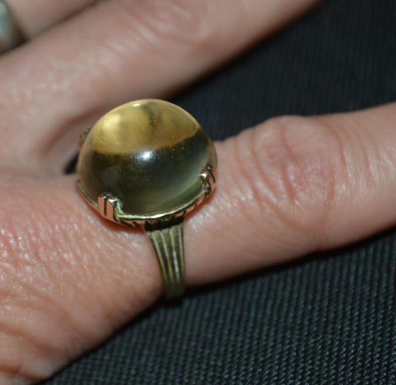 9ct gold large Jayem ladies ring